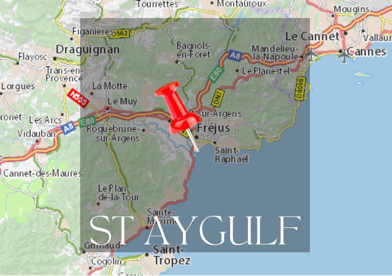 Studio Eclat Marine 3 Etoiles - Vue Mer - Parking-Clim-Plage A 20 Metres - Capitalchic Services Saint-Aygulf Fréjus 외부 사진